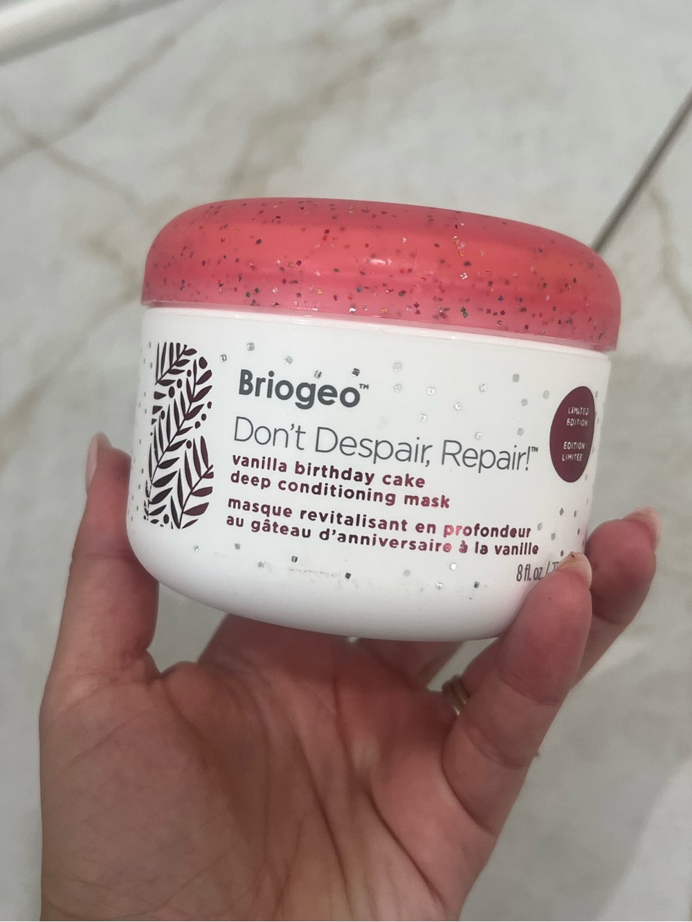 NEW Briogeo Limited-Edition Vanilla Birthday Cake
Deep Conditioning Mask